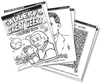 XMission Gallery of Great Geeks Coloring Book - XMission